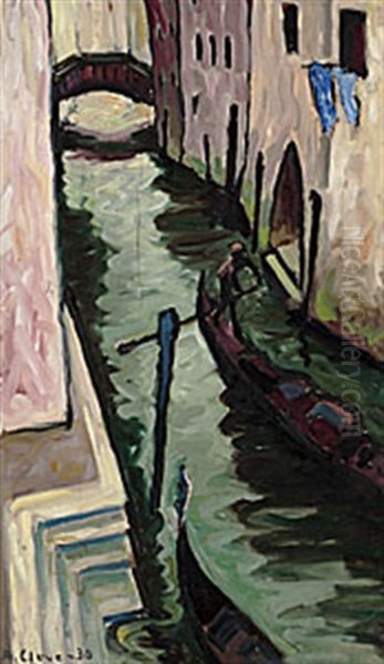 Canal, Venezia Oil Painting by Agnes Cleve