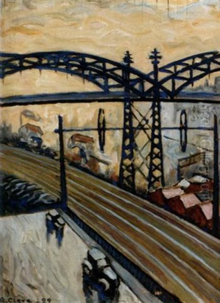 St. Eriksbron Oil Painting by Agnes Cleve