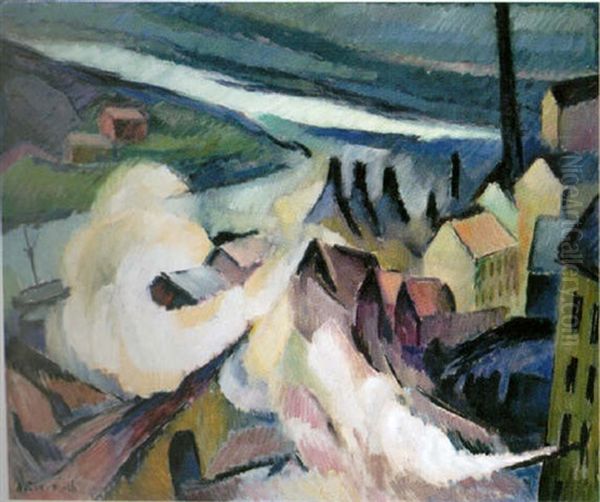 Rorstrand, Stockholm Oil Painting by Agnes Cleve