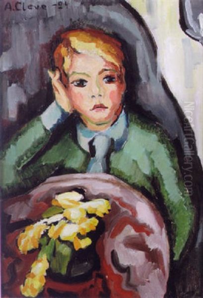 Titti Oil Painting by Agnes Cleve