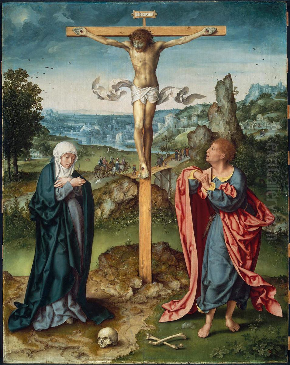 The Crucifixion Oil Painting by Joos Van Cleve