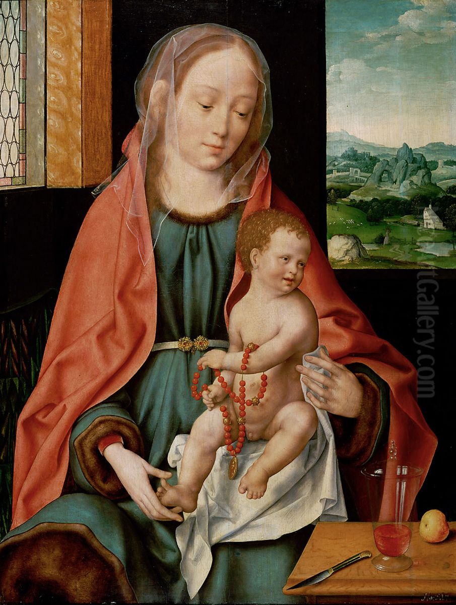 Maria Mit Kind Oil Painting by Joos Van Cleve