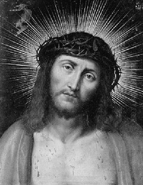 Le Christ A La Couronne D'epines Oil Painting by Clodion
