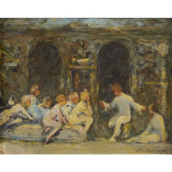 The Story Of Peter Pan Oil Painting by William Baxter Closson