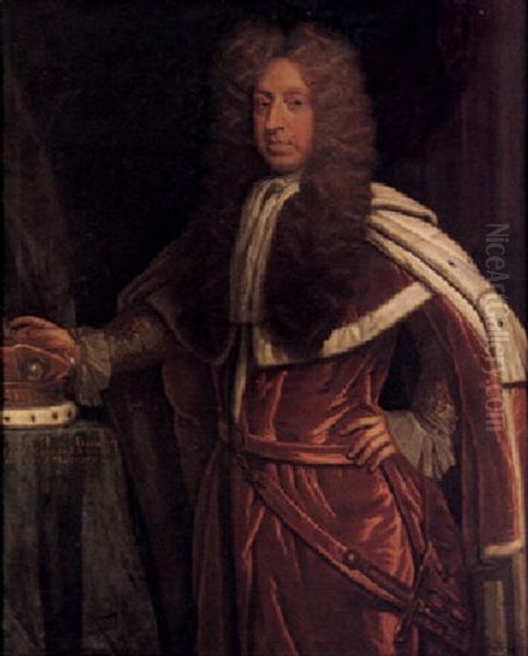 Portrait Of Banaster, 3rd Baron Maynard Oil Painting by John Closterman
