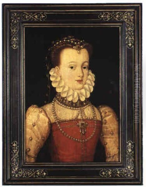 Portrait Of A Noblewoman Oil Painting by Francois Clouet