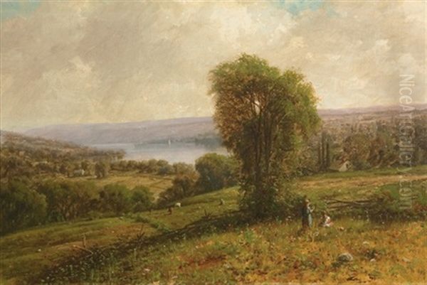 A View To The Lake Oil Painting by George Lafayette Clough