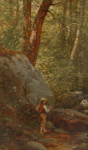 Untitled (fisherman) Oil Painting by George Lafayette Clough