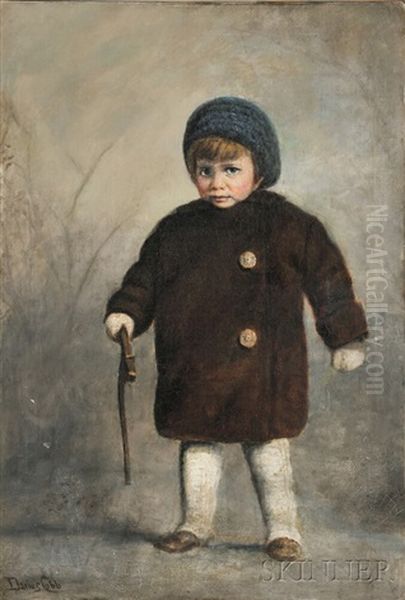 Portrait Of Foster Peirce Oil Painting by Darius Cobb