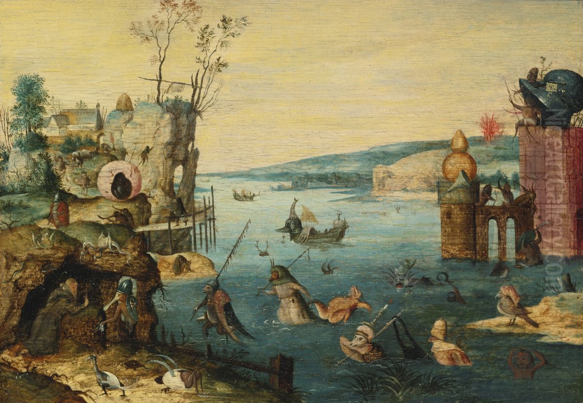 The Temptation Of Saint Anthony Oil Painting by Jan Wellens de Cock