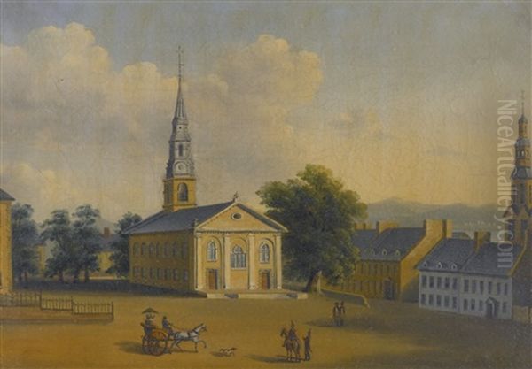 Cathedral Of The Holy Trinity, Quebec Oil Painting by Cockburn, James Pattison