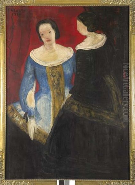 Courtisanes Oil Painting by Philibert Cockx