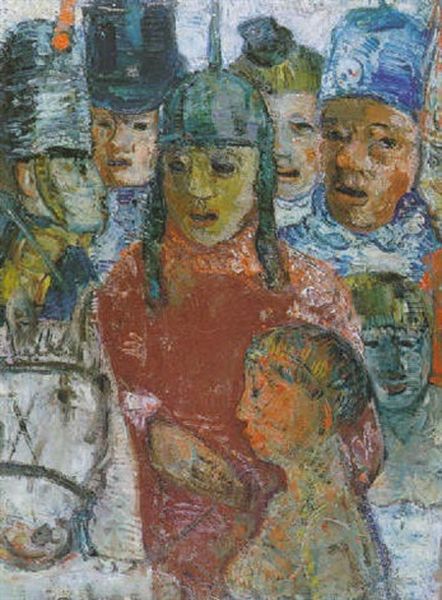 Mascarade Oil Painting by Philibert Cockx