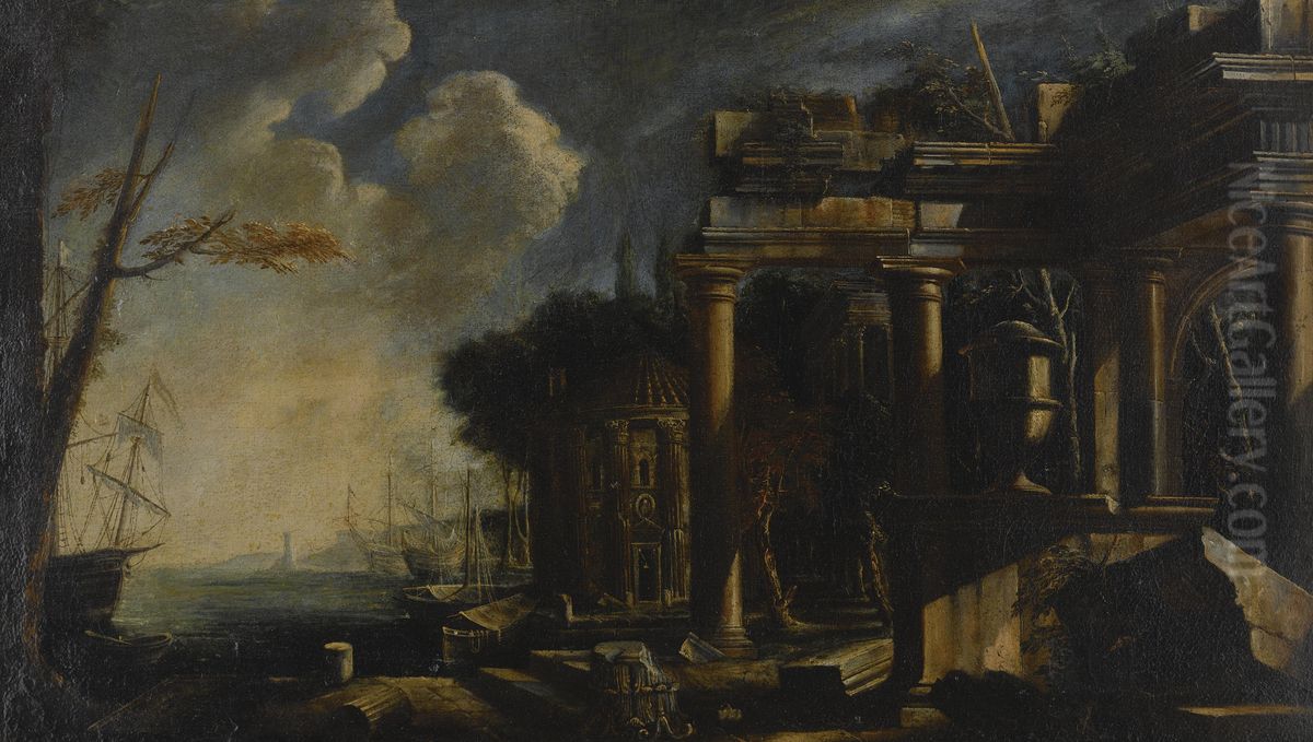 Capriccio Oil Painting by Niccolo Codazzi