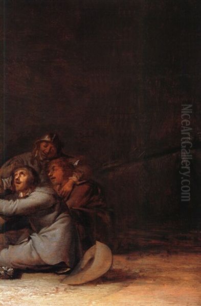 Die Spieler Oil Painting by Pieter Codde