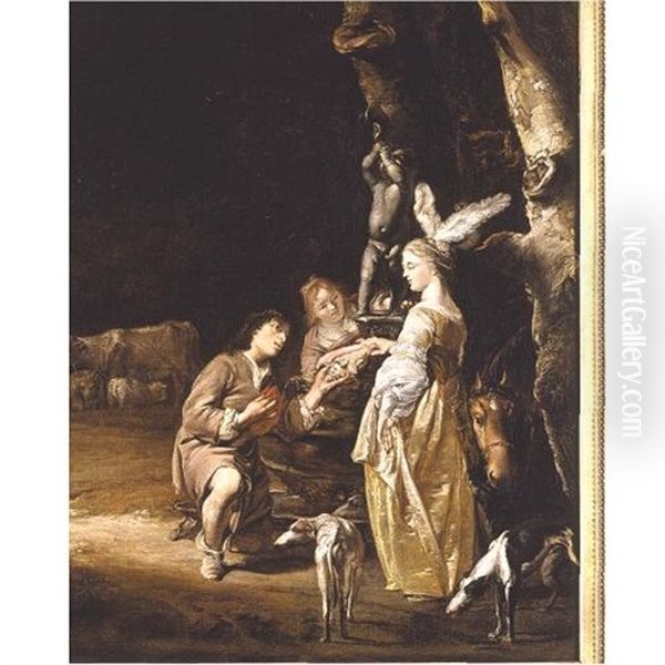 Granida And Daifilo Oil Painting by Pieter Codde