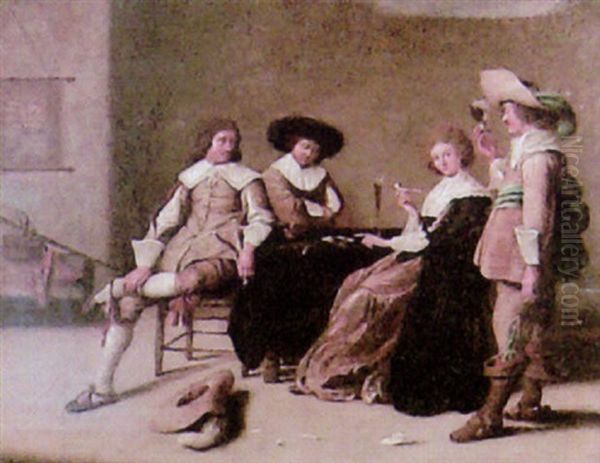 Genreszene Oil Painting by Pieter Codde