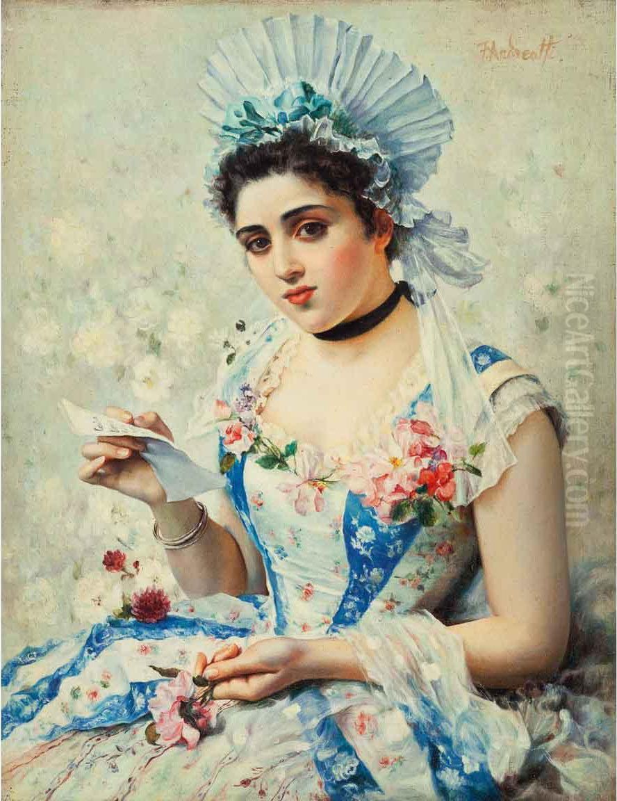 La Lettera Oil Painting by Federico Andreotti