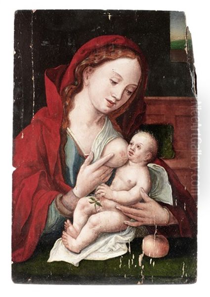 The Madonna And Child Oil Painting by Pieter Ii Coecke Van Aelst