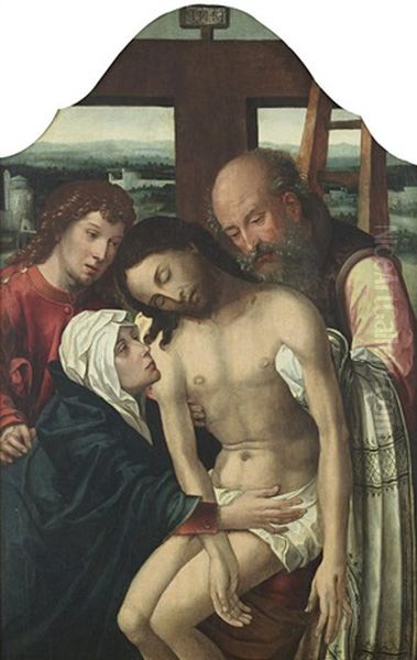 The Deposition Oil Painting by Pieter Ii Coecke Van Aelst