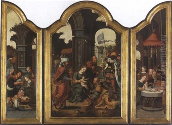 Hausaltar Oil Painting by Pieter Ii Coecke Van Aelst