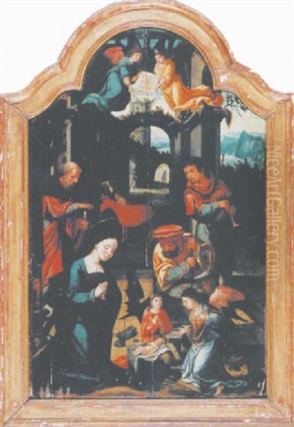 Anbetung Oil Painting by Pieter Ii Coecke Van Aelst