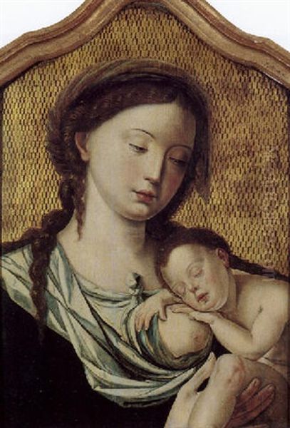 Madonna Oil Painting by Pieter Ii Coecke Van Aelst