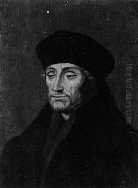 Bildnis Des Humanisten Erasmus Von Rotterdam Oil Painting by Pieter Ii Coecke Van Aelst