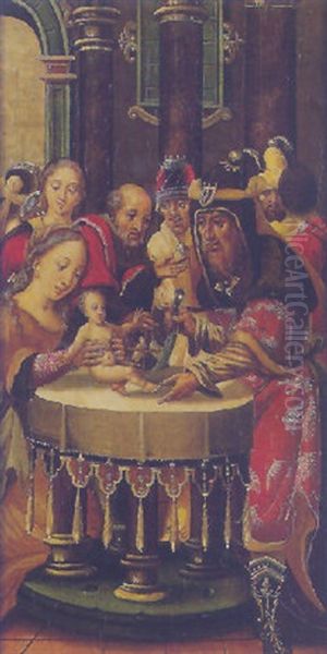The Circumcision Oil Painting by Pieter Ii Coecke Van Aelst