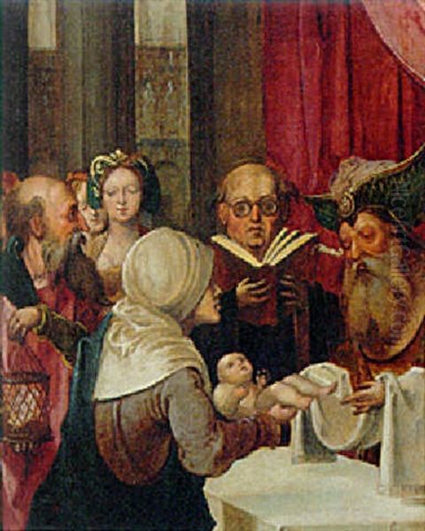 The Circumcision Oil Painting by Pieter Ii Coecke Van Aelst