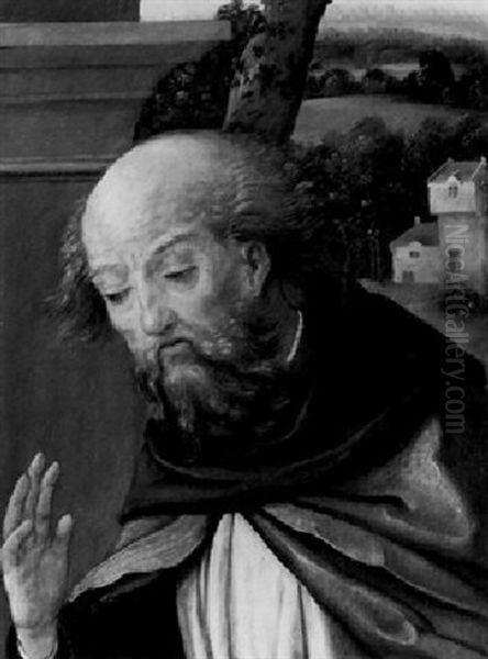 A Male Figure Oil Painting by Pieter Ii Coecke Van Aelst