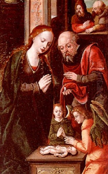 The Nativity Oil Painting by Pieter Ii Coecke Van Aelst