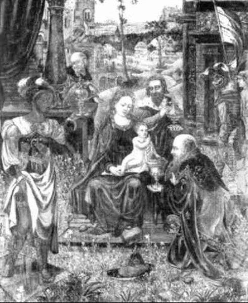 The Adoration Of The Magi Oil Painting by Pieter Ii Coecke Van Aelst