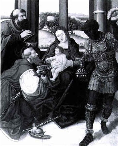 The Adoration Of The Magi Oil Painting by Pieter Ii Coecke Van Aelst