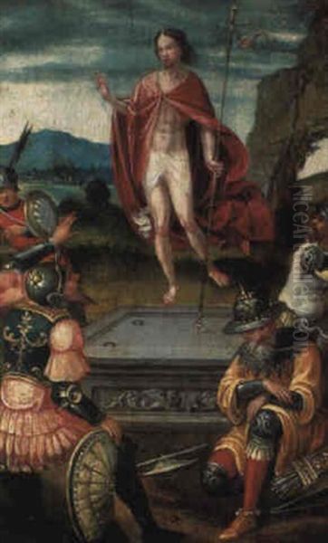 The Resurrection Oil Painting by Pieter Ii Coecke Van Aelst