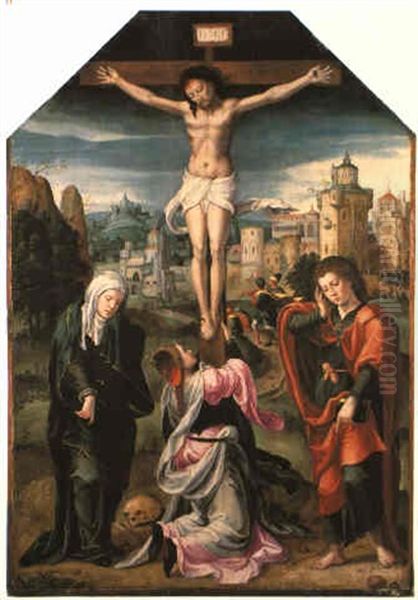Die Kreuzigung Christi Oil Painting by Pieter Ii Coecke Van Aelst