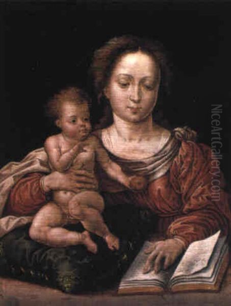 The Virgin And Child Oil Painting by Pieter Ii Coecke Van Aelst