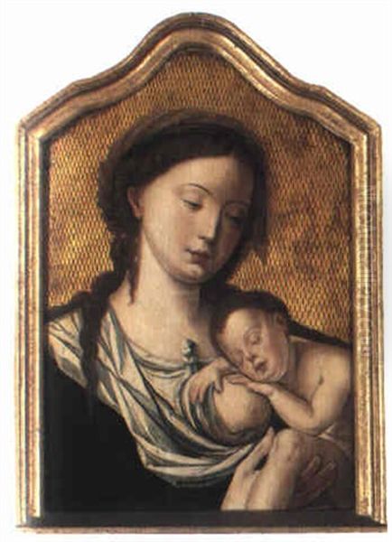 Madonna And Child Oil Painting by Pieter Ii Coecke Van Aelst