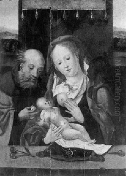 The Holy Family Oil Painting by Pieter Ii Coecke Van Aelst