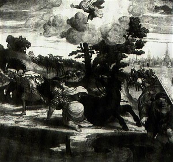 The Conversion Of Saint Paul Oil Painting by Pieter Ii Coecke Van Aelst