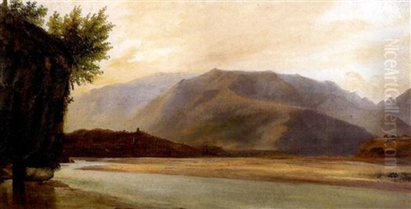 Paysage Des Alpes Oil Painting by Jules Louis Phillipe Coignet