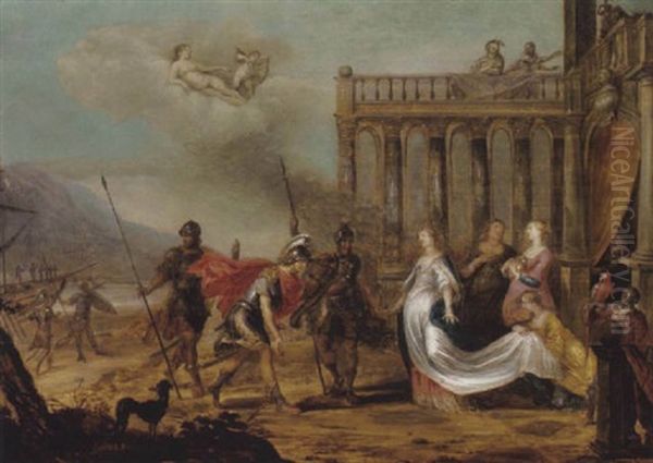 Dido Und Aeneas Oil Painting by Michel Coignet