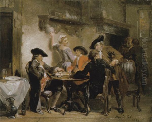 Herbergtafereel Oil Painting by Jan David Col