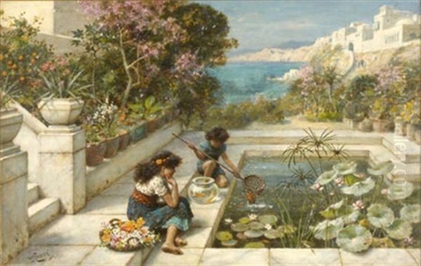 Happy Moments Oil Painting by William Stephen Coleman