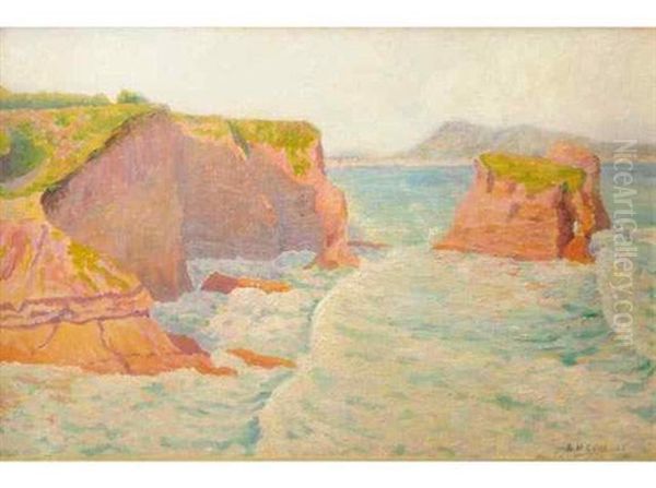 Les Jumeaux D'hendaye Oil Painting by Michel Auguste Colle