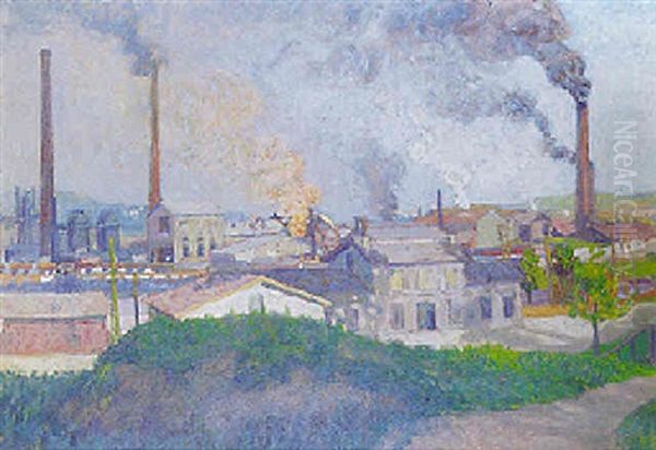 La Cristallerie De Baccarat Oil Painting by Michel Auguste Colle