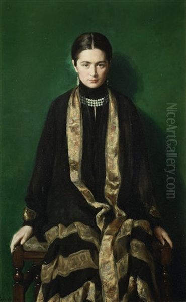 Mrs Dalahaye Oil Painting by Collier, John