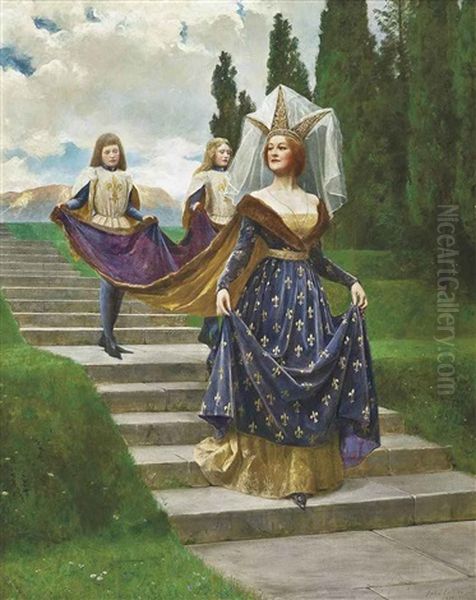 A Great Lady Oil Painting by Collier, John