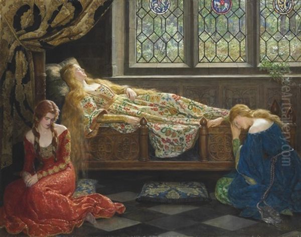 The Sleeping Beauty Oil Painting by Collier, John