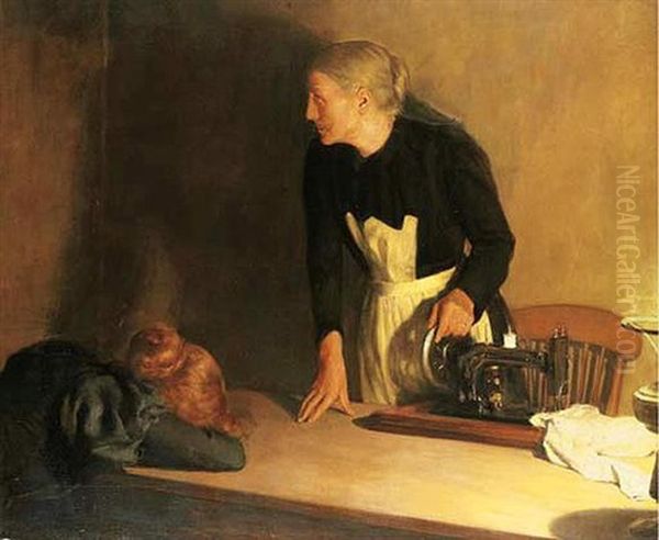 Trouble Oil Painting by Collier, John